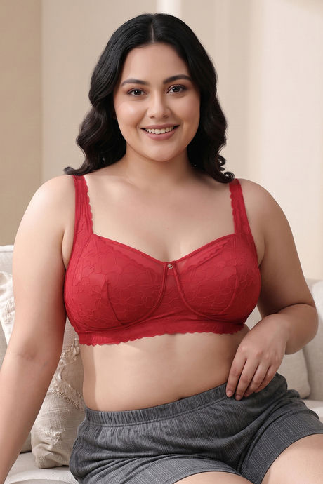 Zivame La Flamme True Curv Double Layered Non Wired Full Coverage Super Support Bra - Scarlet Smile — image 5
